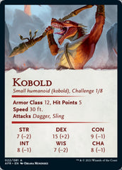 Kobold Art Card (Gold-Stamped Signature) [Dungeons & Dragons: Adventures in the Forgotten Realms Art Series] | North Valley Games