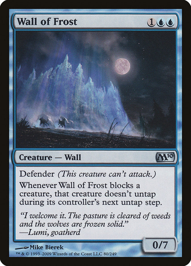 Wall of Frost [Magic 2010] | North Valley Games