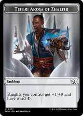 Elemental (2) // Teferi Akosa of Zhalfir Emblem Double-Sided Token [March of the Machine Tokens] | North Valley Games