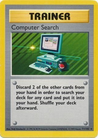 Computer Search (71/102) [Base Set Shadowless Unlimited] | North Valley Games