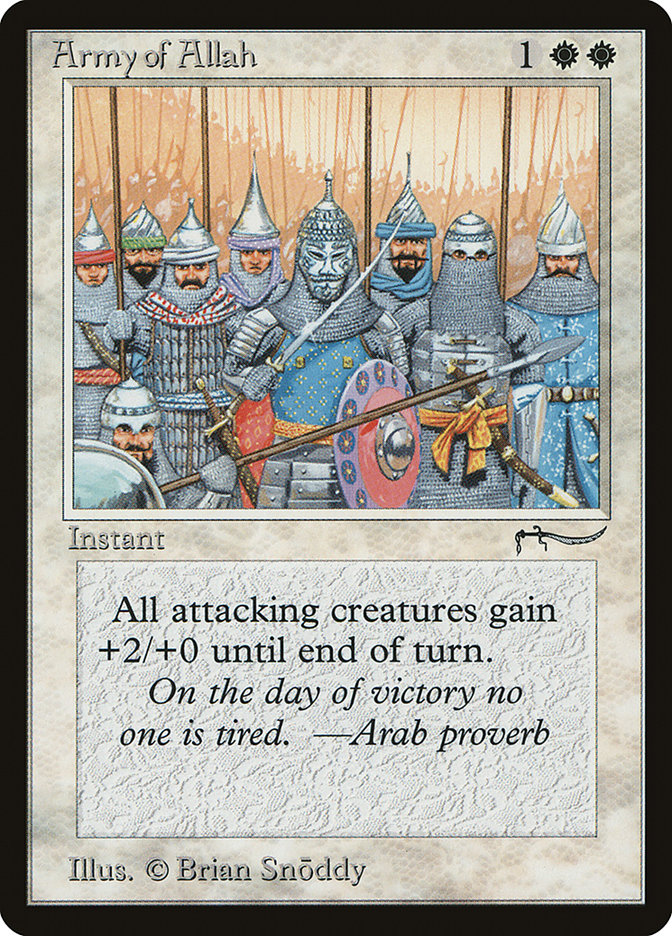 Army of Allah (Light Mana Cost) [Arabian Nights] | North Valley Games