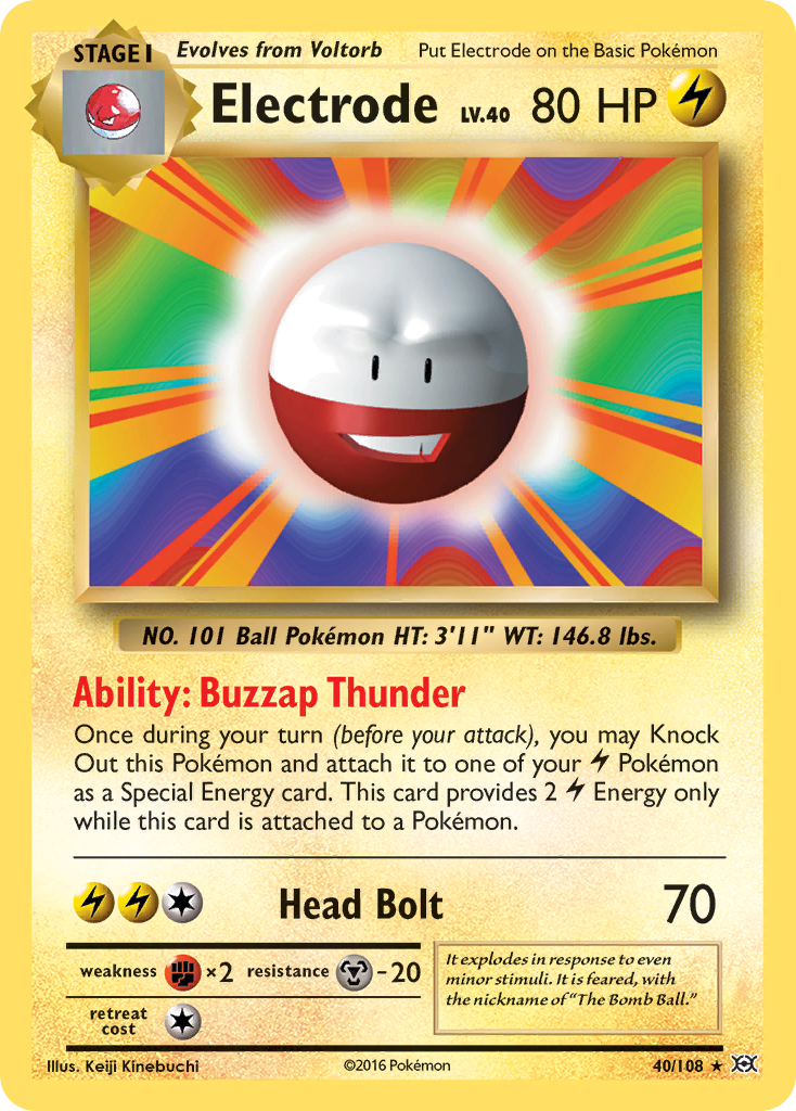 Electrode (40/108) [XY: Evolutions] | North Valley Games