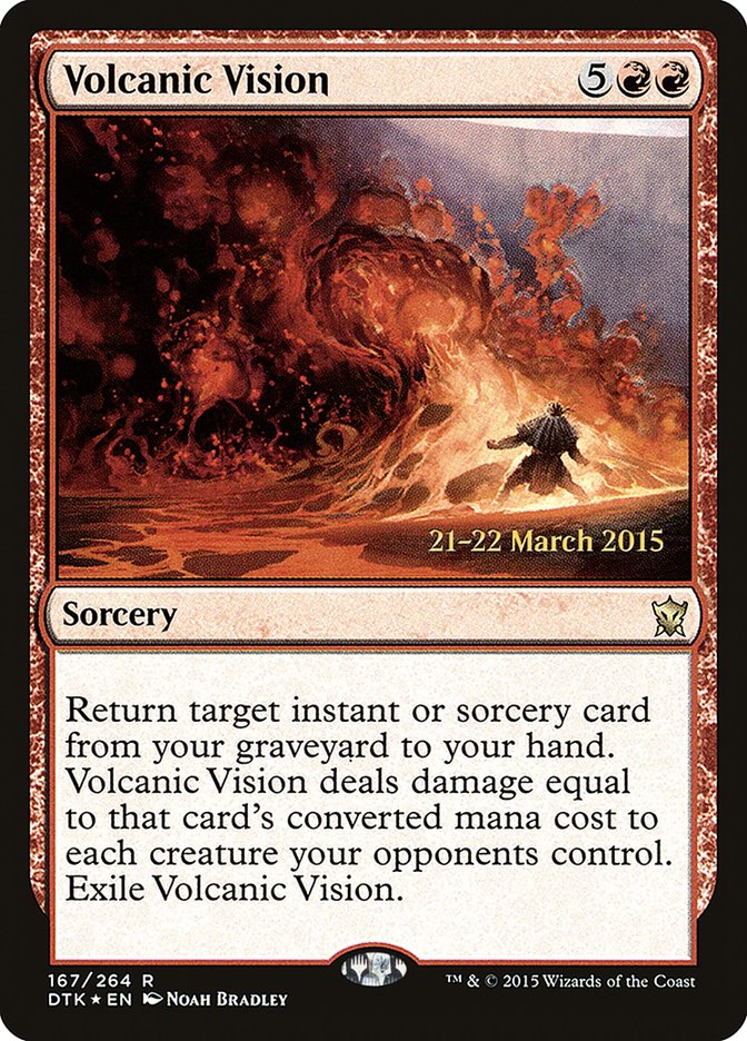 Volcanic Vision [Dragons of Tarkir Prerelease Promos] | North Valley Games