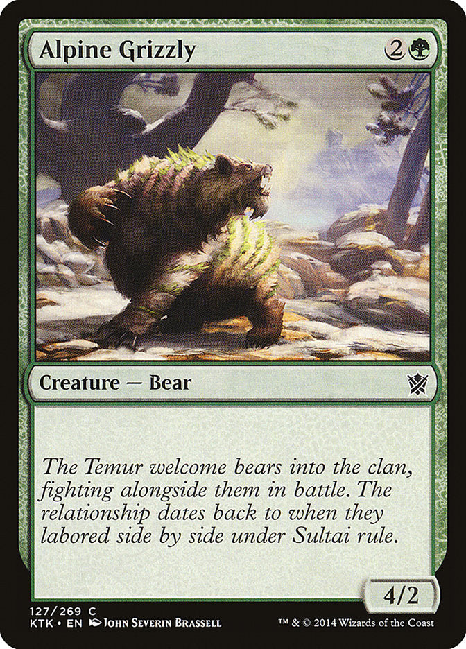 Alpine Grizzly [Khans of Tarkir] | North Valley Games