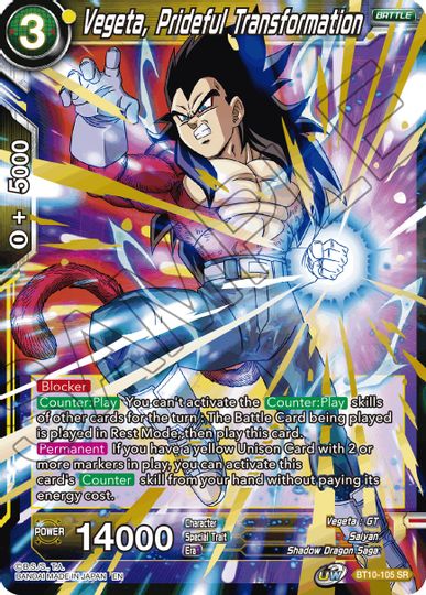 Vegeta, Prideful Transformation (Event Pack 08) (BT10-105) [Tournament Promotion Cards] | North Valley Games