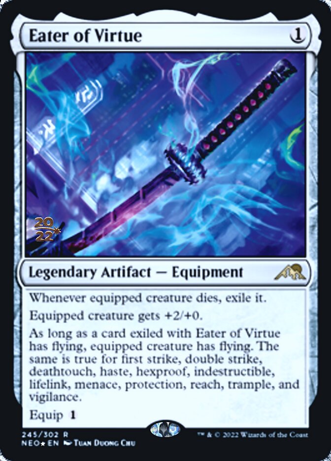 Eater of Virtue [Kamigawa: Neon Dynasty Prerelease Promos] | North Valley Games