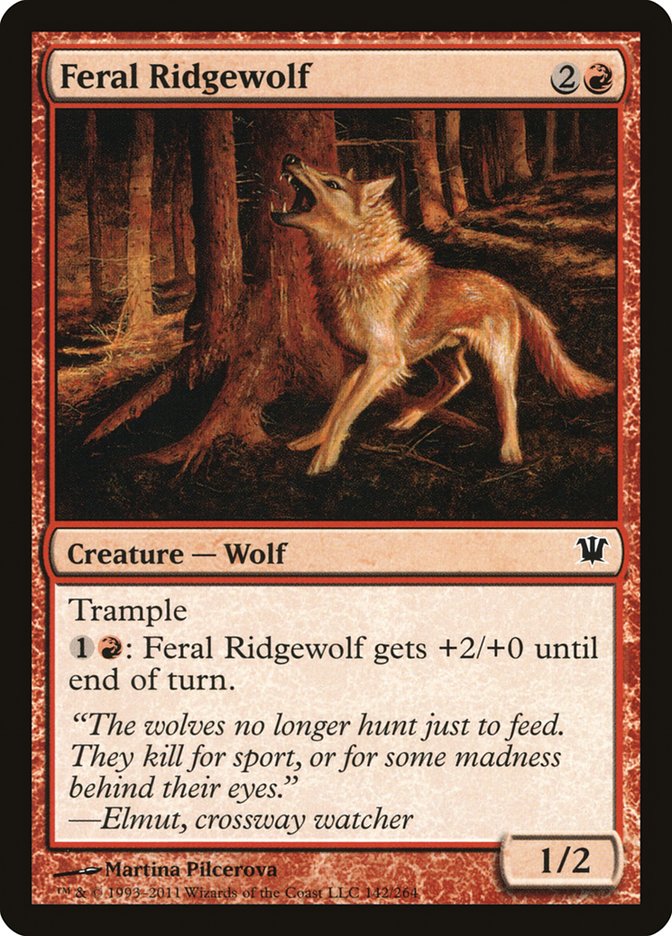 Feral Ridgewolf [Innistrad] | North Valley Games
