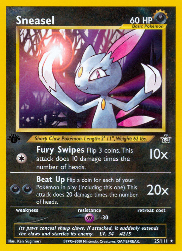 Sneasel (25/111) [Neo Genesis 1st Edition] | North Valley Games