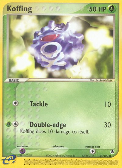 Koffing (54/109) [EX: Ruby & Sapphire] | North Valley Games