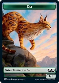 Cat (020) // Dog Double-Sided Token [Core Set 2021 Tokens] | North Valley Games
