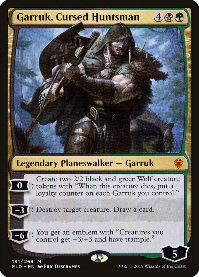 Garruk, Cursed Huntsman [Throne of Eldraine] | North Valley Games
