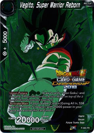 Vegito, Super Warrior Reborn (P-065) [Tournament Promotion Cards] | North Valley Games