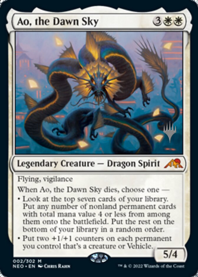 Ao, the Dawn Sky (Promo Pack) [Kamigawa: Neon Dynasty Promos] | North Valley Games