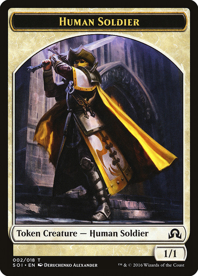 Human Soldier Token [Shadows over Innistrad Tokens] | North Valley Games