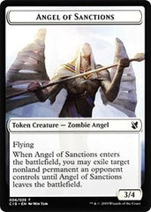 Angel of Sanctions // Horror Double-Sided Token [Commander 2019 Tokens] | North Valley Games