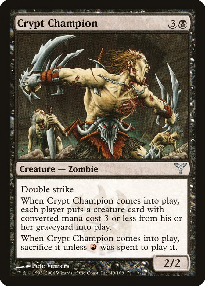 Crypt Champion [Dissension] | North Valley Games