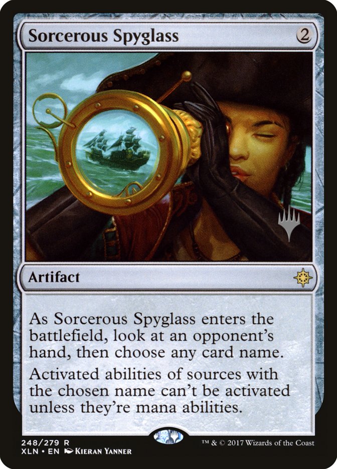 Sorcerous Spyglass (Promo Pack) [Ixalan Promos] | North Valley Games