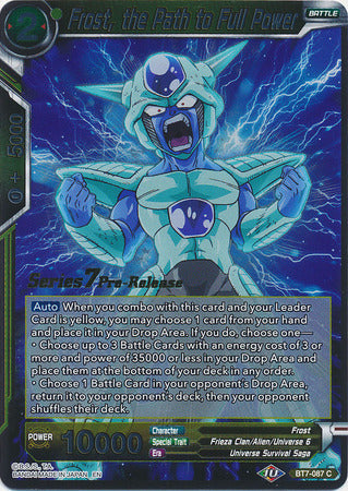 Frost, the Path to Full Power (BT7-087_PR) [Assault of the Saiyans Prerelease Promos] | North Valley Games