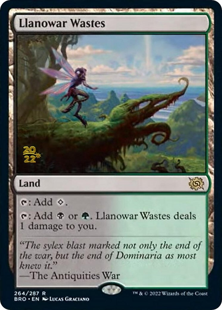 Llanowar Wastes [The Brothers' War Prerelease Promos] | North Valley Games