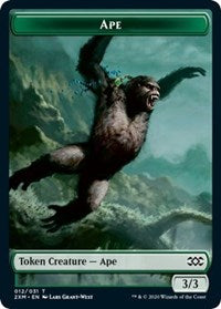 Ape // Germ Double-Sided Token [Double Masters Tokens] | North Valley Games