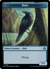 Bird // Merfolk (0003) Double-Sided Token [The Lost Caverns of Ixalan Commander Tokens] | North Valley Games