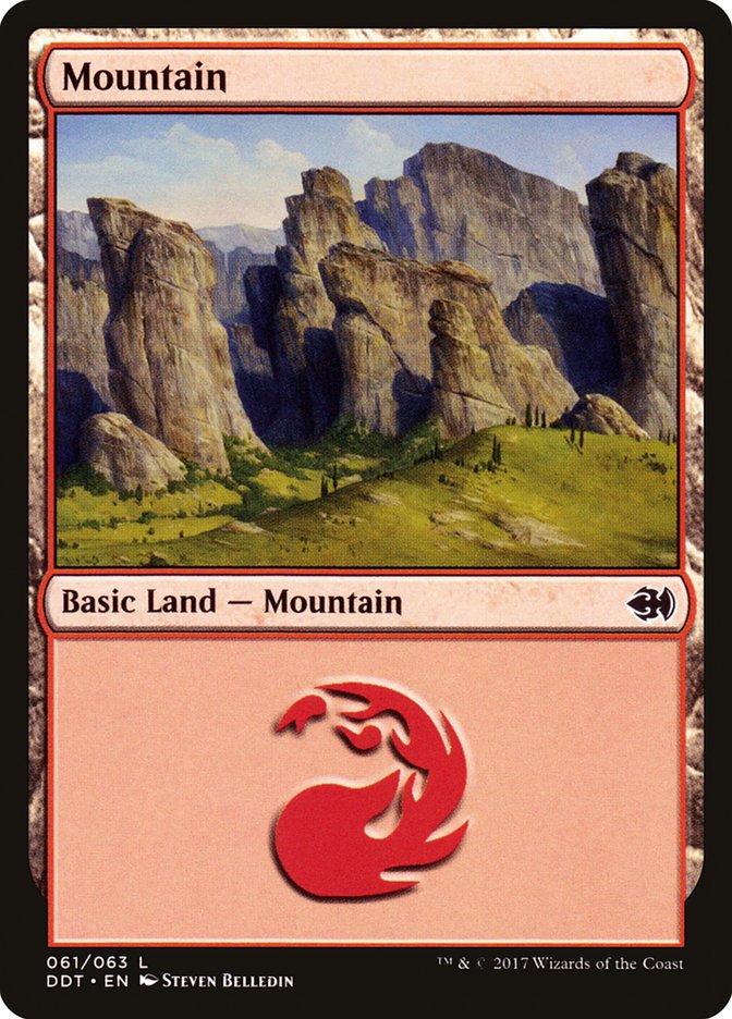 Mountain (61) [Duel Decks: Merfolk vs. Goblins] | North Valley Games