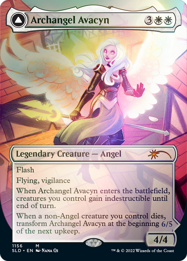 Archangel Avacyn // Avacyn, the Purifier (Borderless) [Secret Lair: From Cute to Brute] | North Valley Games