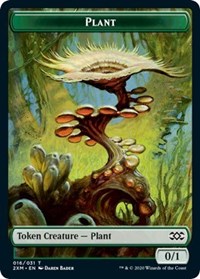 Plant // Saproling Double-Sided Token [Double Masters Tokens] | North Valley Games