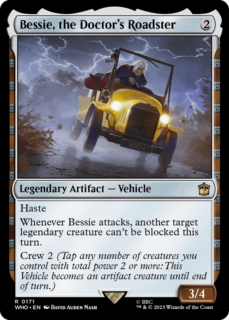Bessie, the Doctor's Roadster [Doctor Who] | North Valley Games
