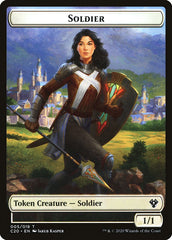 Elemental (003) // Soldier Double-Sided Token [Commander 2020 Tokens] | North Valley Games