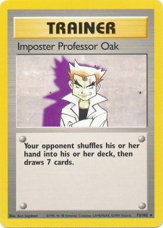 Imposter Professor Oak (73/102) [Base Set Unlimited] | North Valley Games