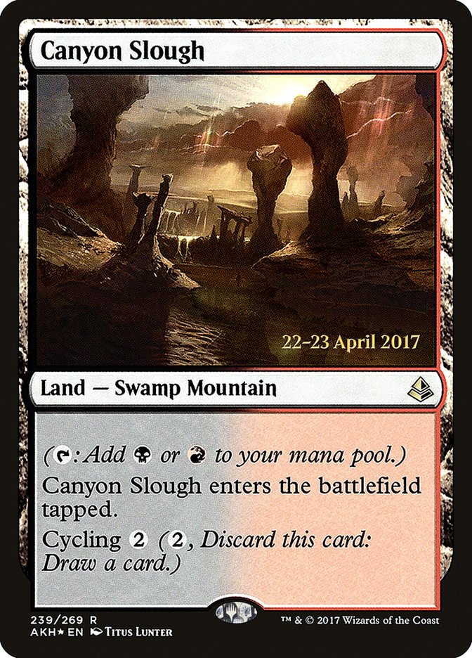 Canyon Slough [Amonkhet Prerelease Promos] | North Valley Games