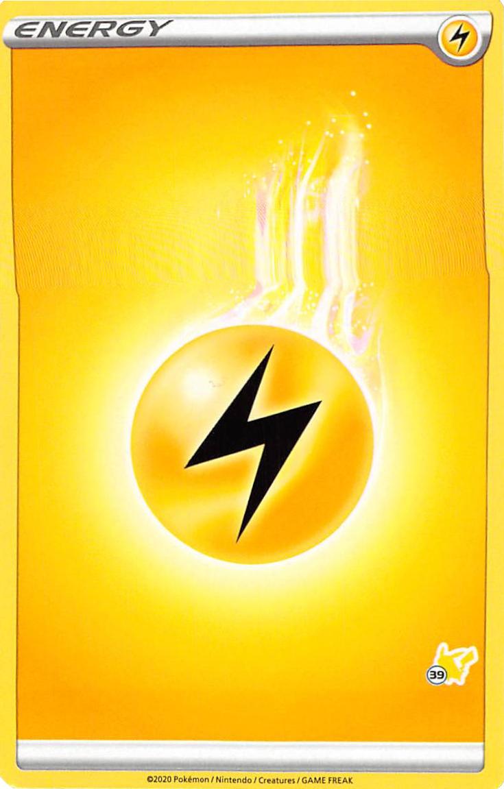 Lightning Energy (Pikachu Stamp #39) [Battle Academy 2022] | North Valley Games