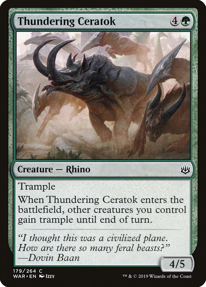 Thundering Ceratok [War of the Spark] | North Valley Games