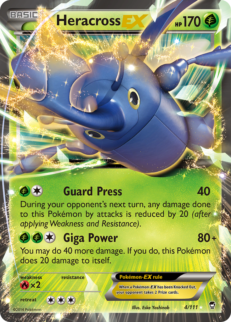 Heracross EX (4/111) [XY: Furious Fists] | North Valley Games