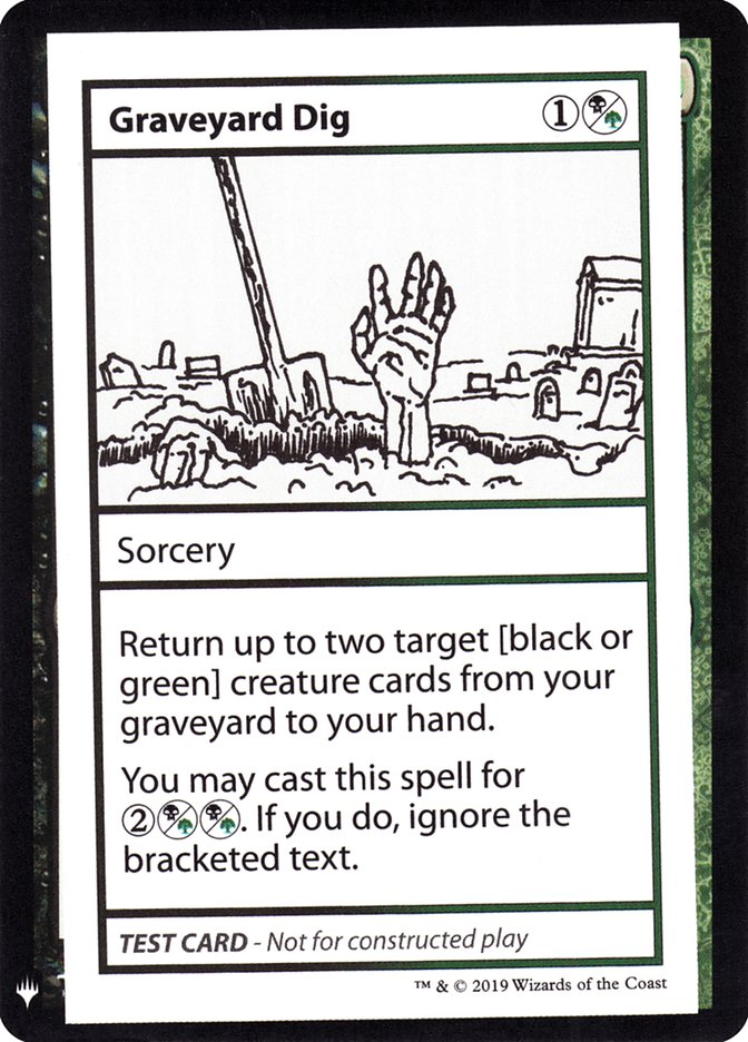 Graveyard Dig [Mystery Booster Playtest Cards] | North Valley Games
