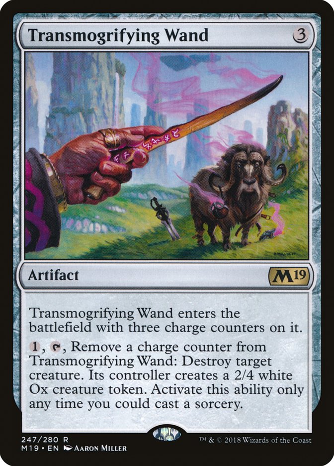Transmogrifying Wand [Core Set 2019] | North Valley Games