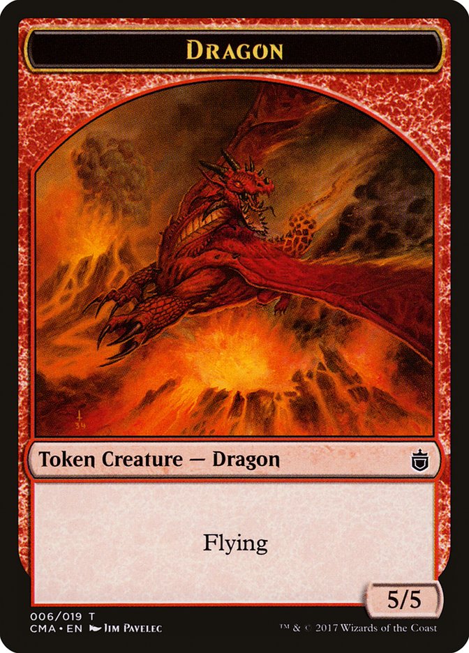 Dragon Token [Commander Anthology Tokens] | North Valley Games