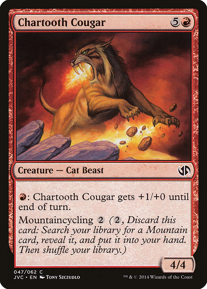 Chartooth Cougar [Duel Decks Anthology] | North Valley Games