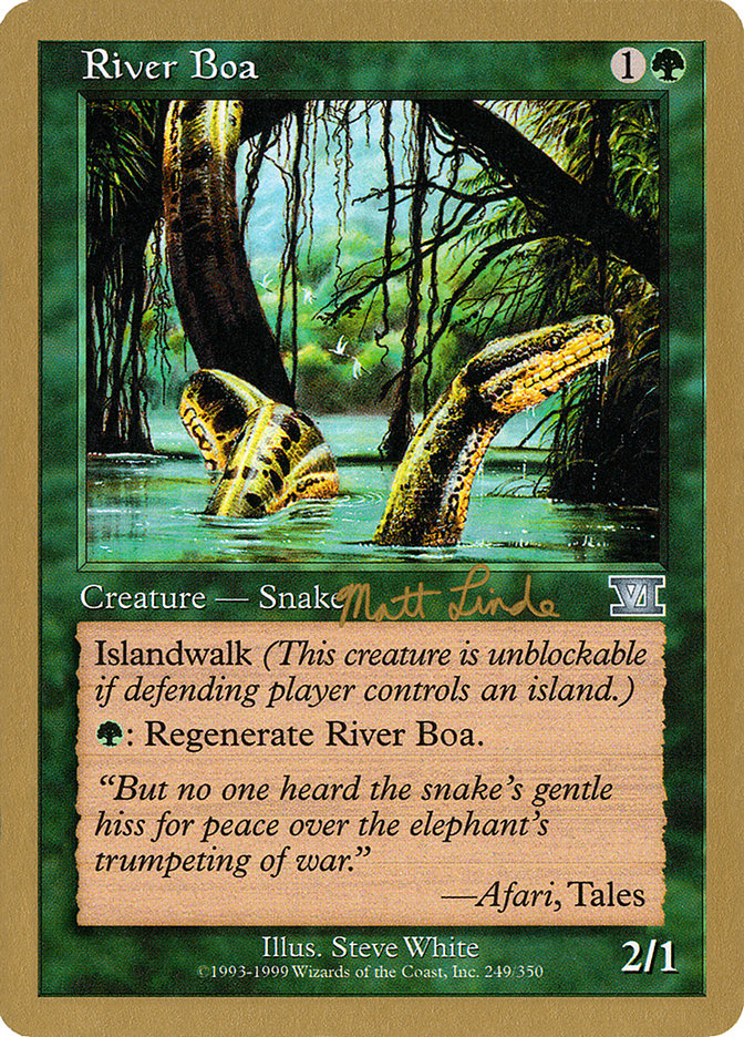 River Boa (Matt Linde) [World Championship Decks 1999] | North Valley Games