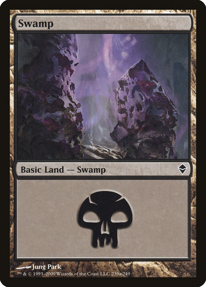 Swamp (239a) [Zendikar] | North Valley Games