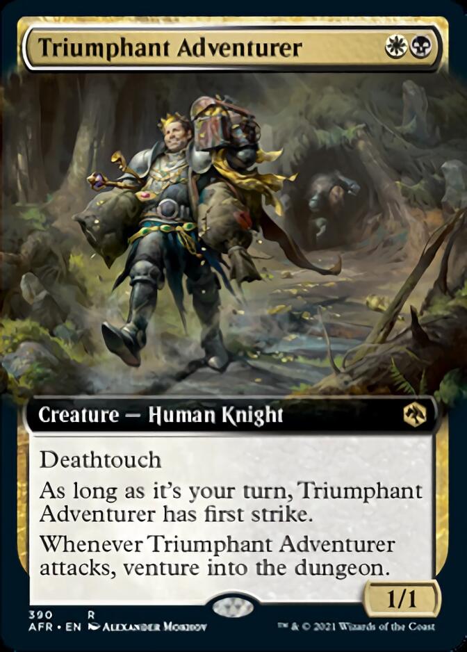 Triumphant Adventurer (Extended Art) [Dungeons & Dragons: Adventures in the Forgotten Realms] | North Valley Games