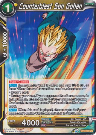 Counterblast Son Gohan (BT10-100) [Rise of the Unison Warrior 2nd Edition] | North Valley Games