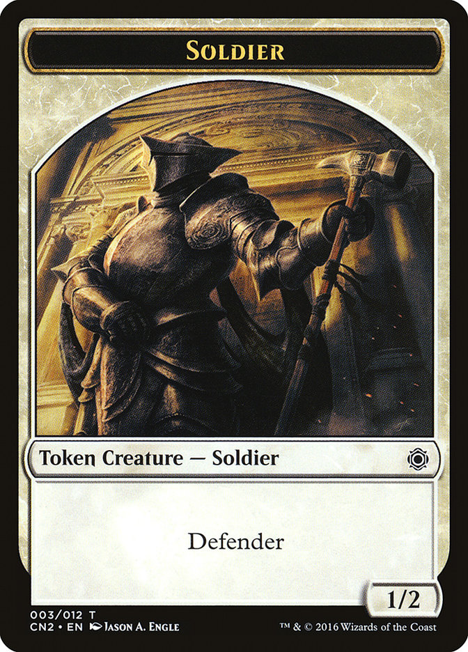 Soldier Token (003/012) [Conspiracy: Take the Crown Tokens] | North Valley Games