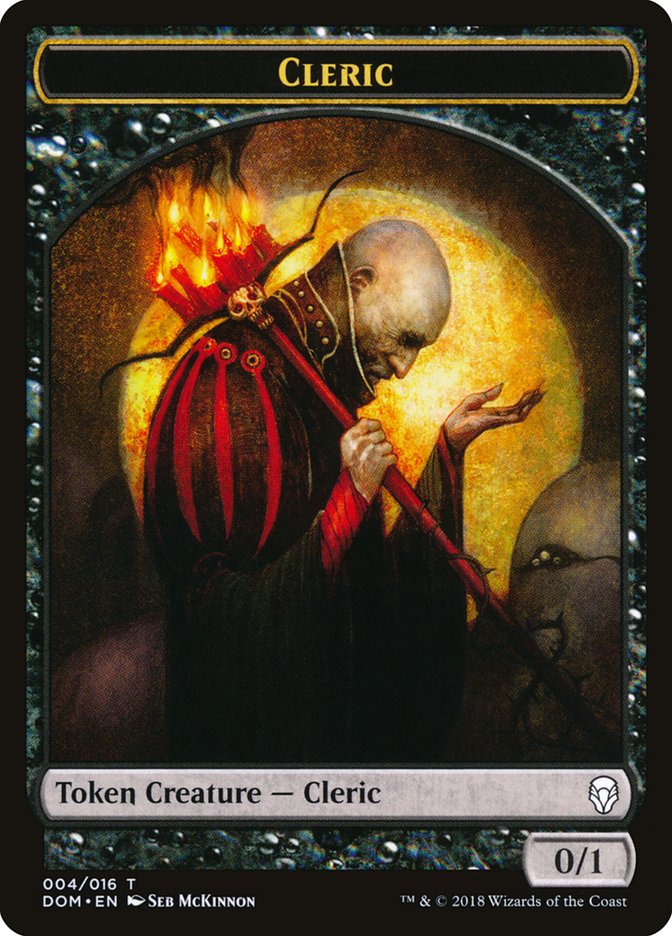 Cleric Token [Dominaria Tokens] | North Valley Games