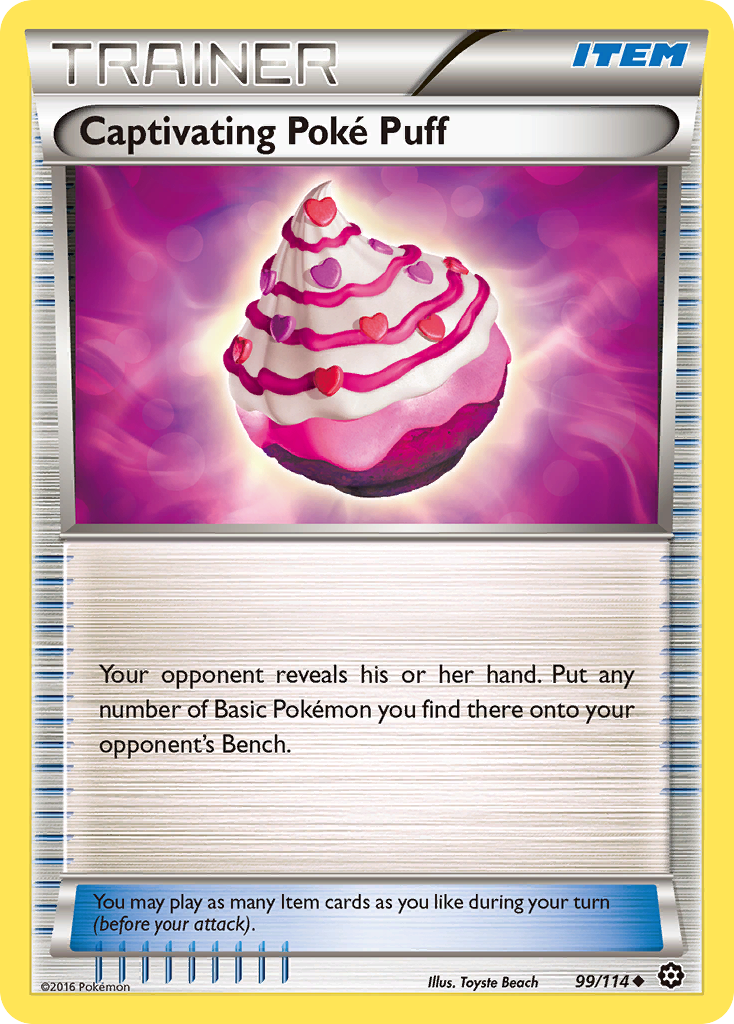 Captivating Poke Puff (99/114) [XY: Steam Siege] | North Valley Games