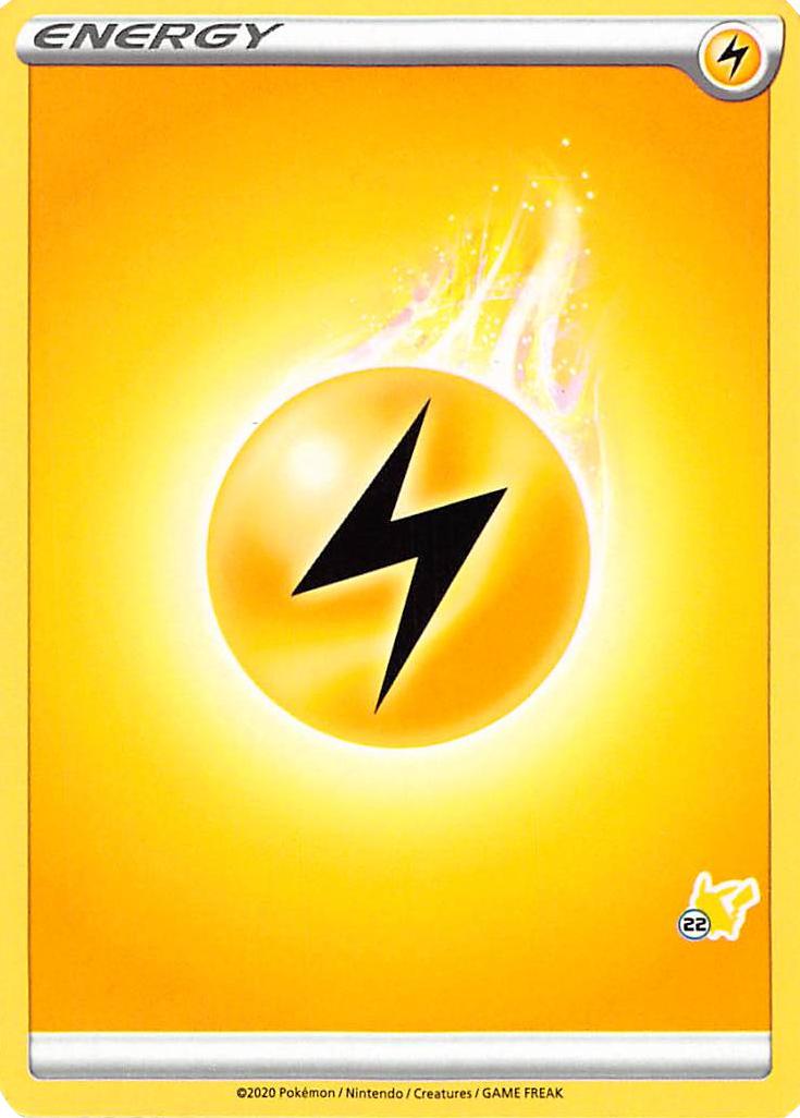 Lightning Energy (Pikachu Stamp #22) [Battle Academy 2022] | North Valley Games