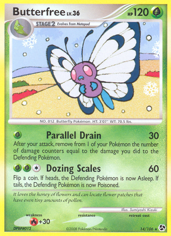 Butterfree (14/106) [Diamond & Pearl: Great Encounters] | North Valley Games