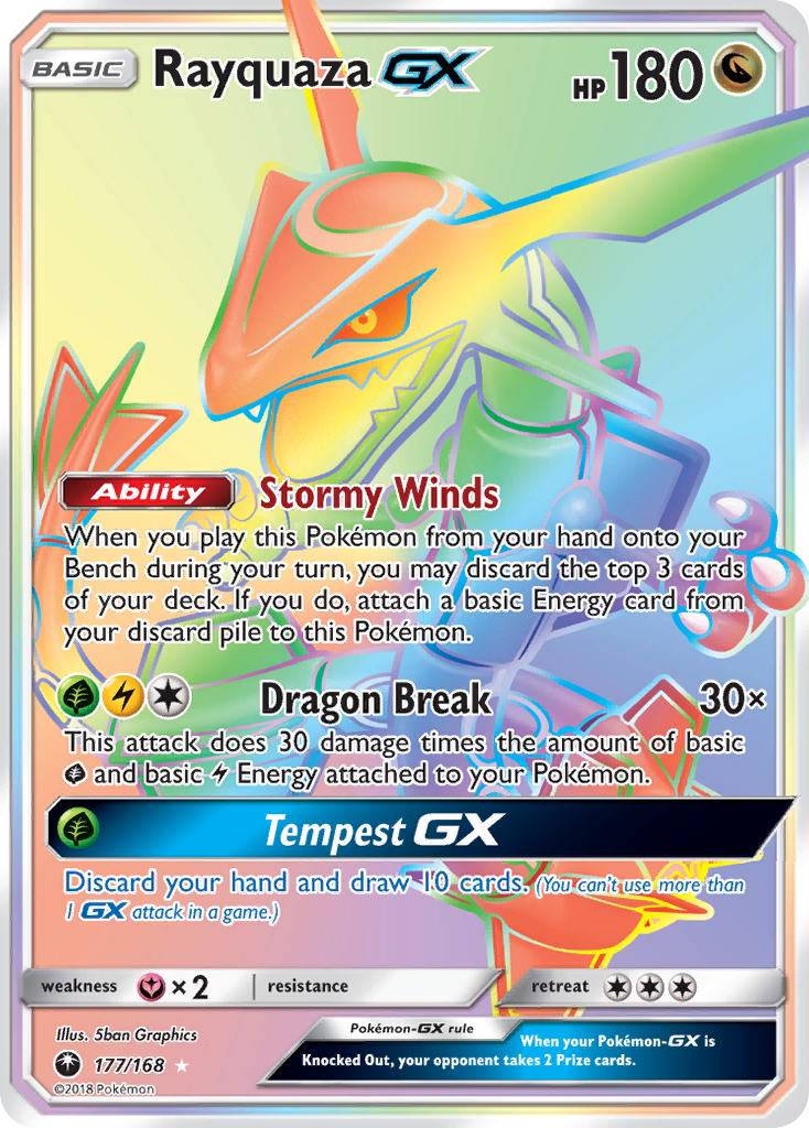Rayquaza GX (177/168) [Sun & Moon: Celestial Storm] | North Valley Games