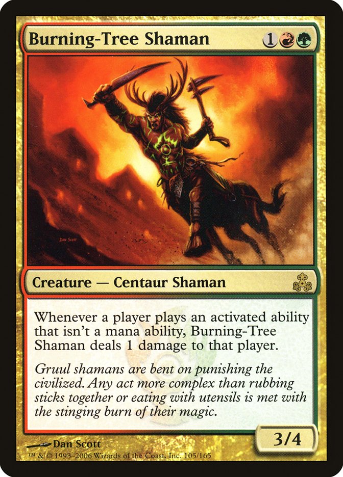 Burning-Tree Shaman [Guildpact] | North Valley Games